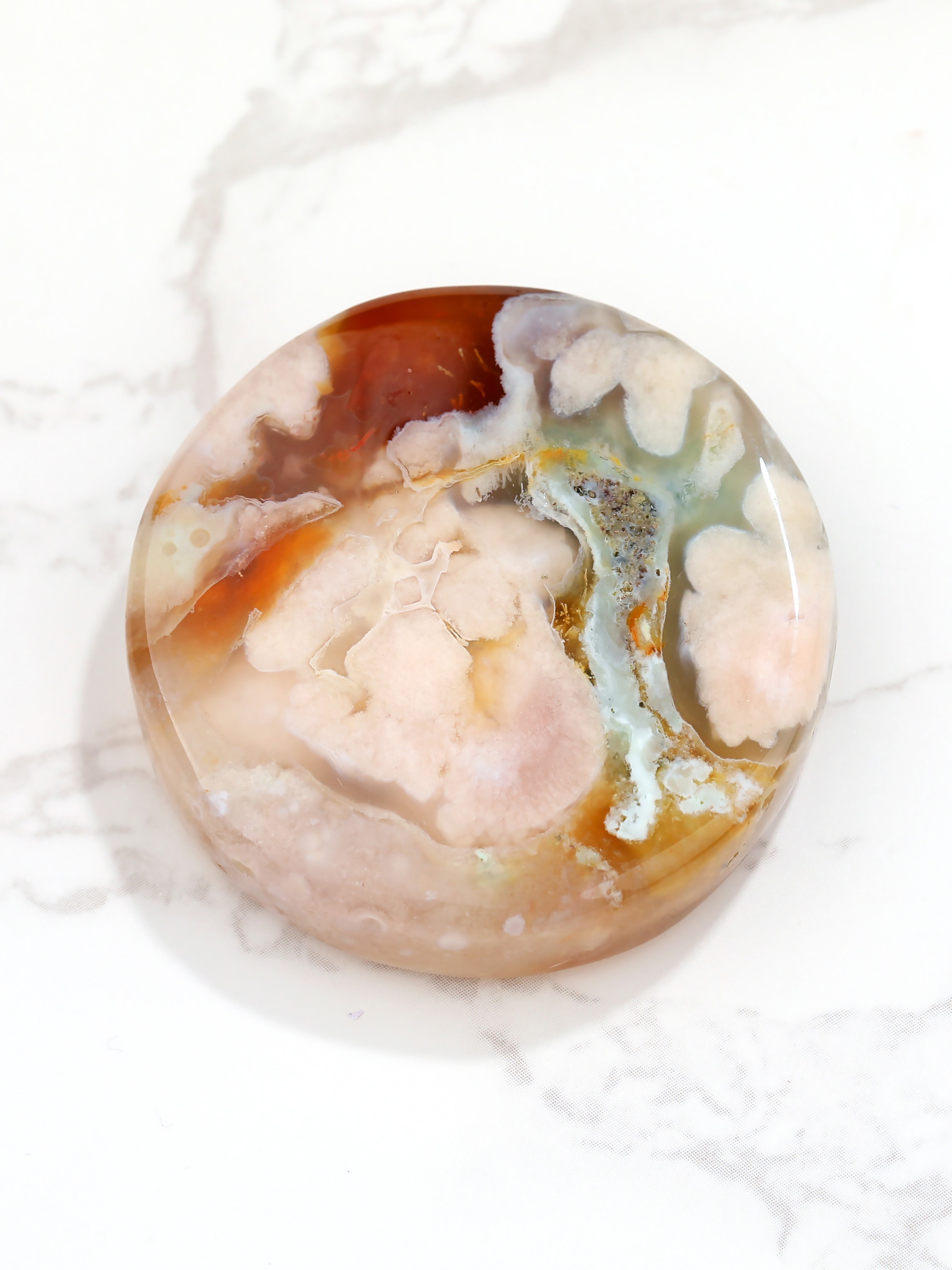 Cherry blossom agate stone(Random decorative pattern)