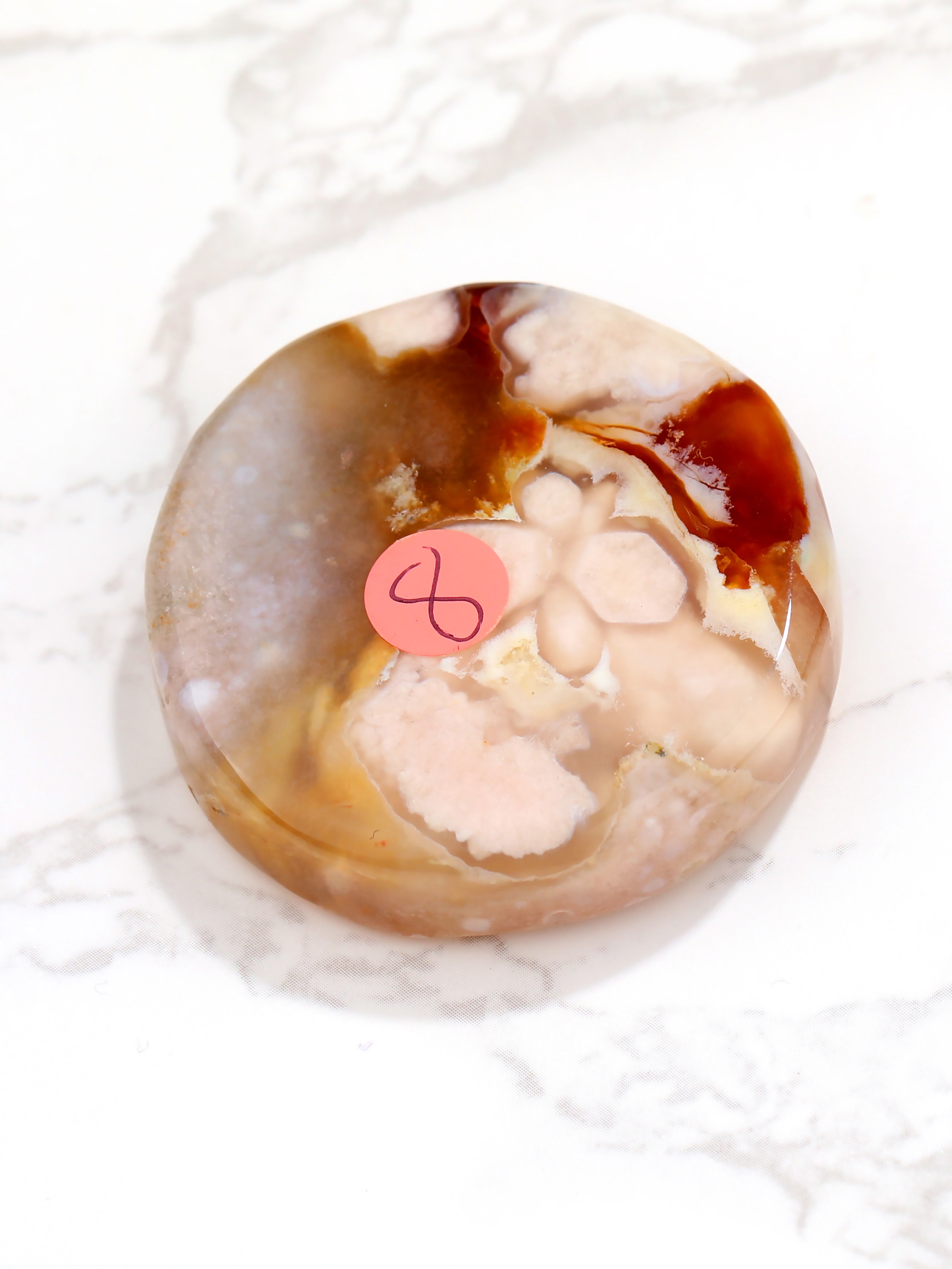 Cherry blossom agate stone(Random decorative pattern)