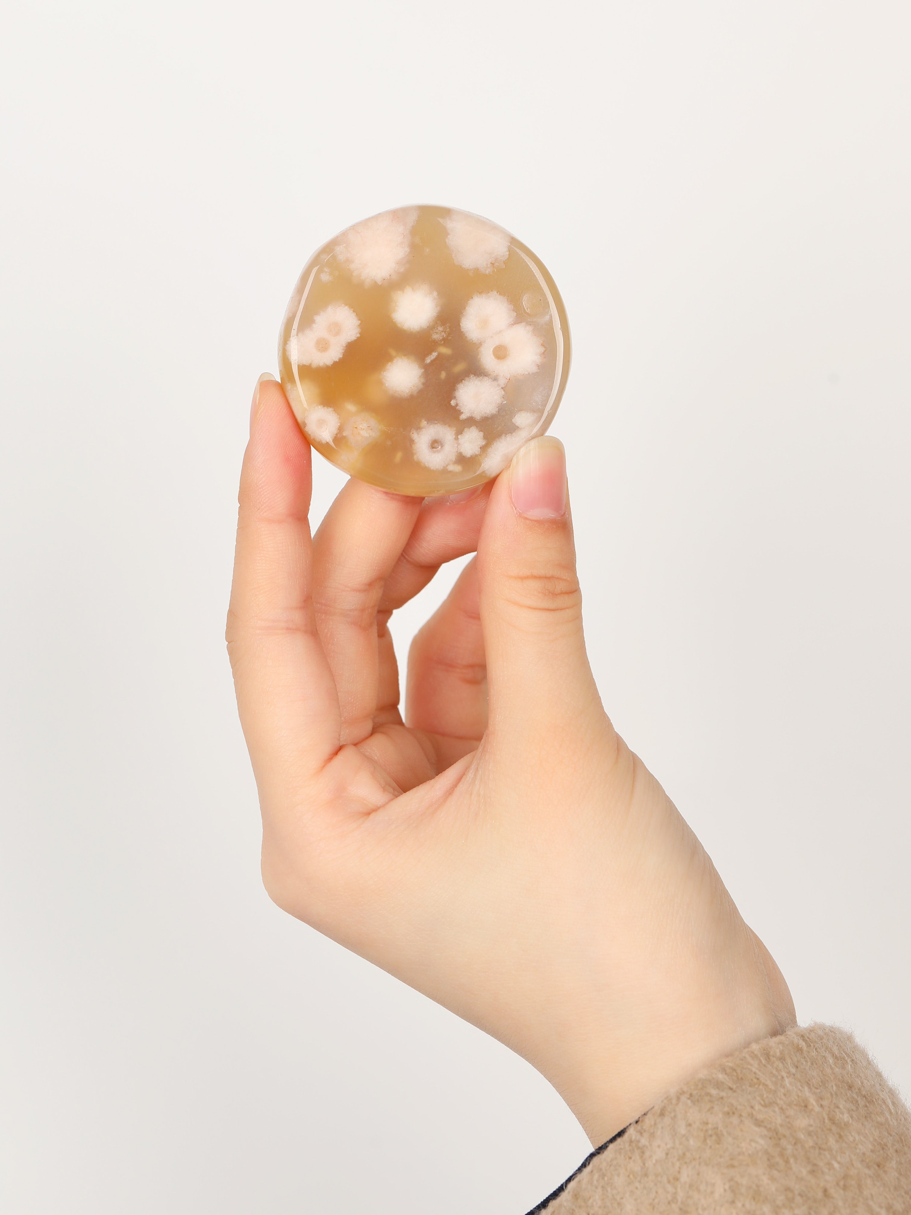 Cherry blossom agate stone(Random decorative pattern)